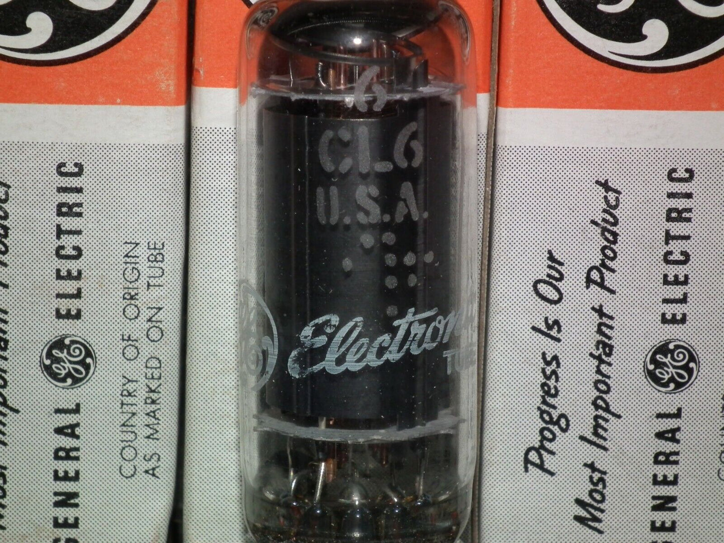 6CL6 GE NOS NIB vacuum tube AF pentode