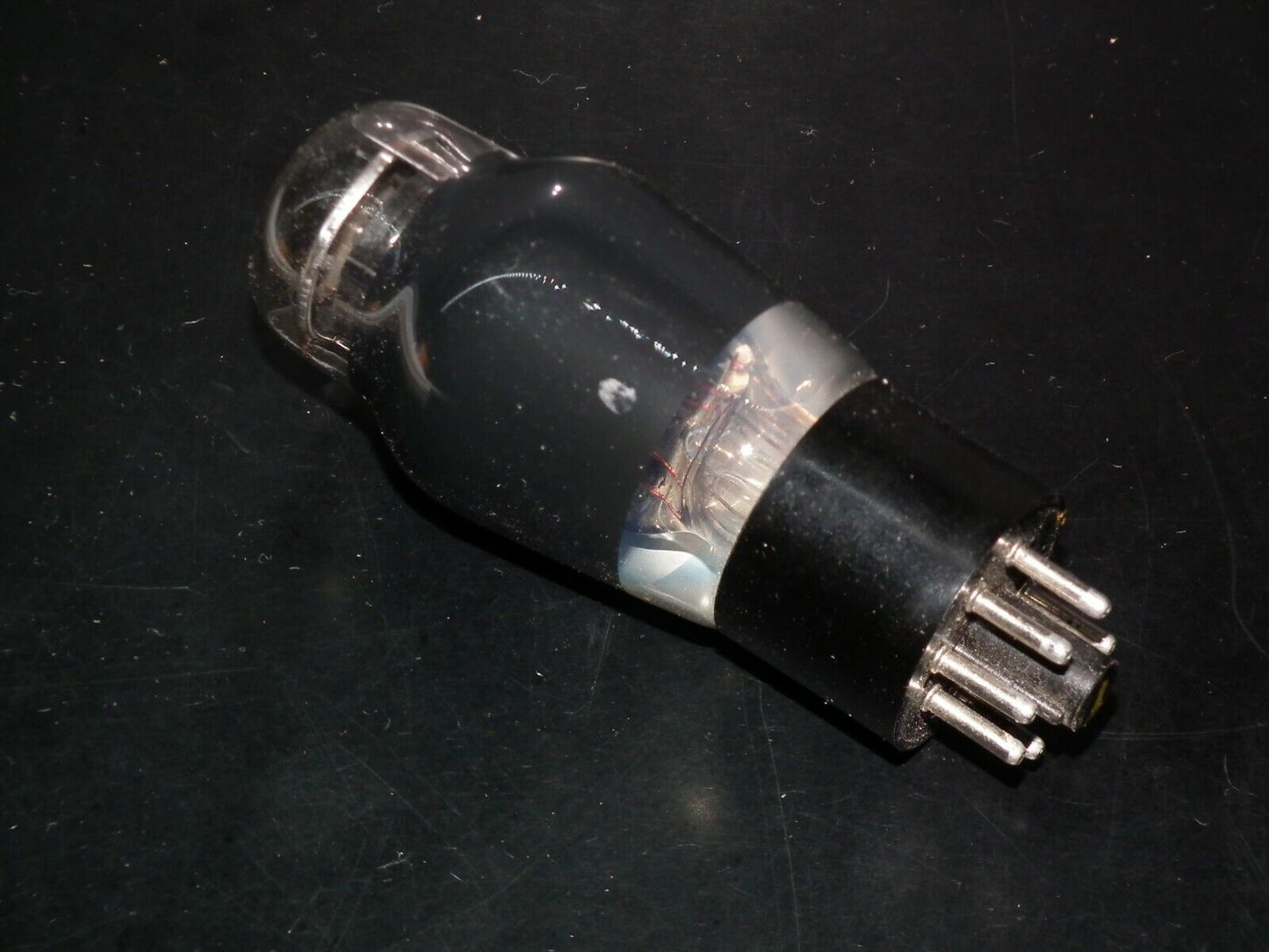 6J5G Tungsram UK NOS Barium Tube Black Coated