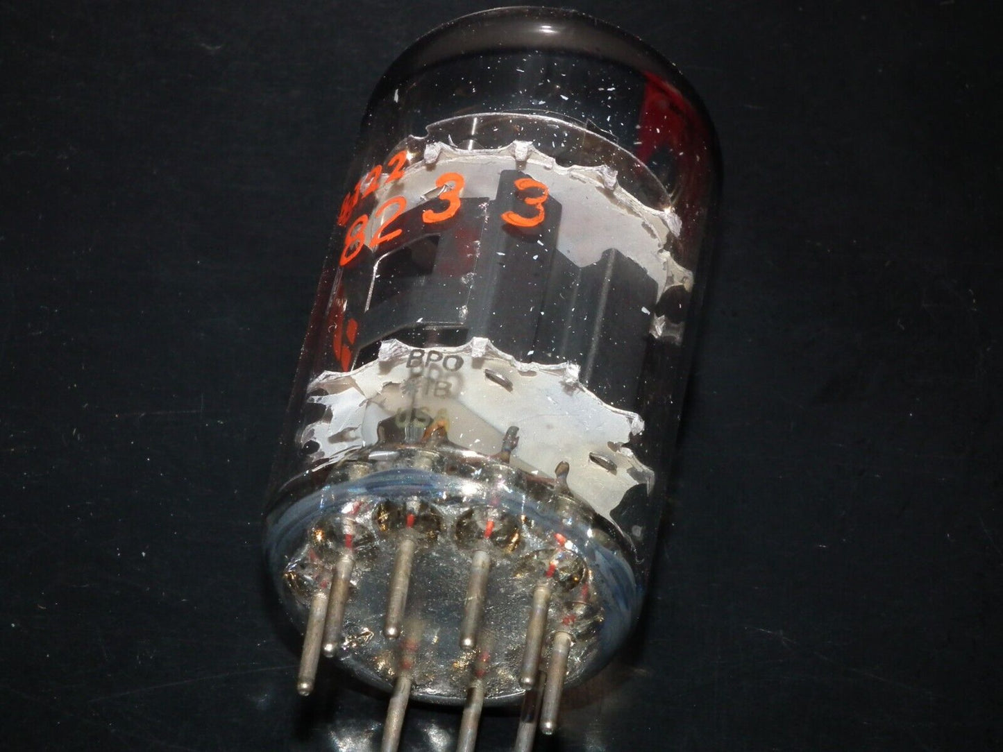 8233 RCA E55L NOS NIB Black Anode - Carbonized Nickel