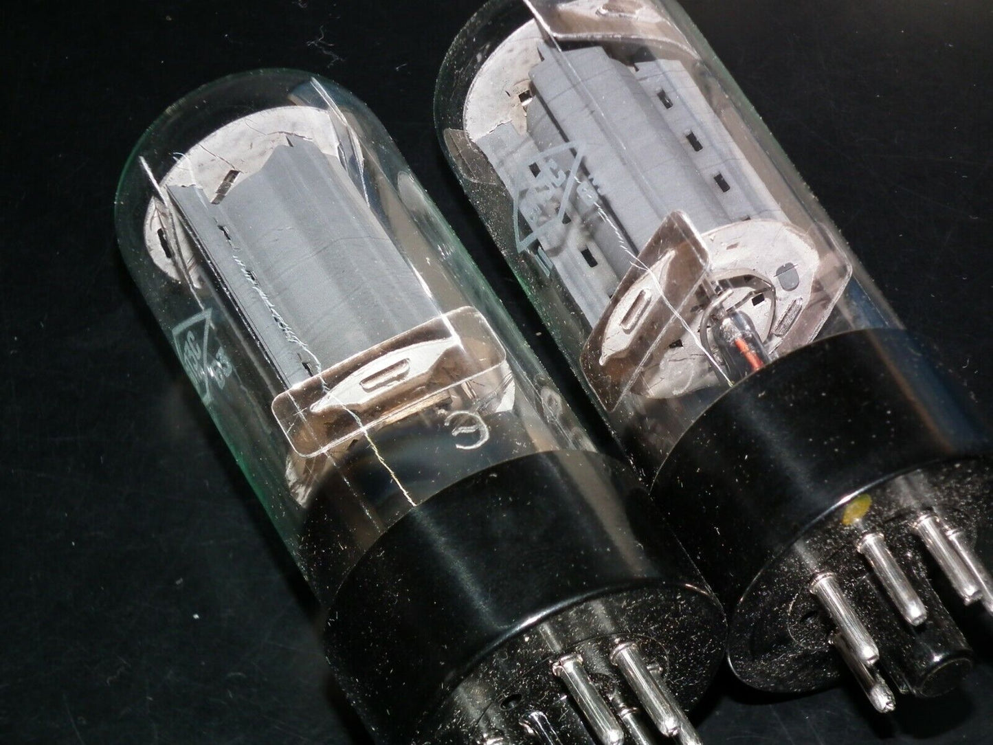 6L6G USSR Platinum Matched Pair Reflektor Saratov 1962 6P3S NOS NIB