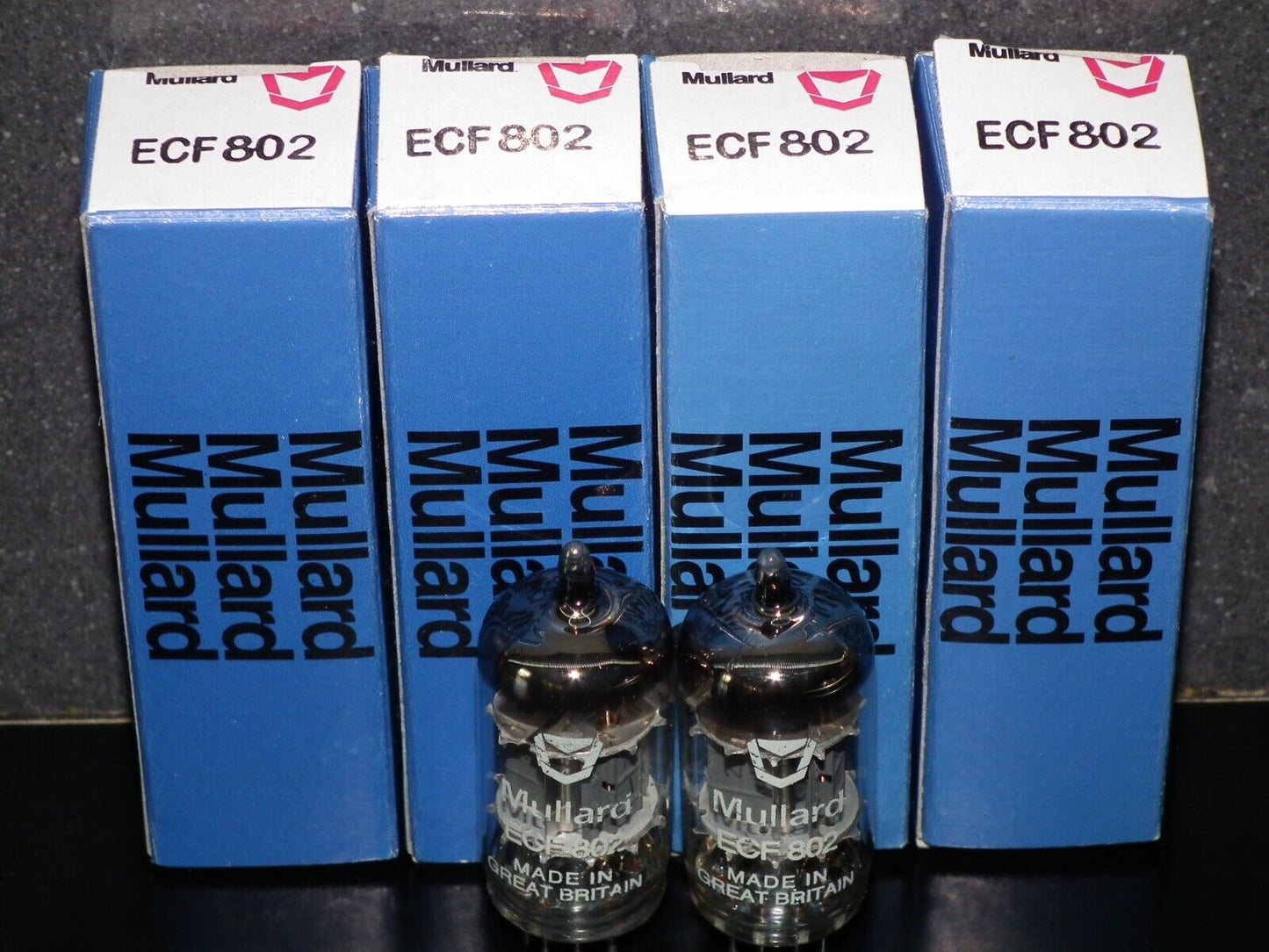 ECF802 Mullard Platinum Matched Pair NOS NIB 6JW8 (2 tubes)