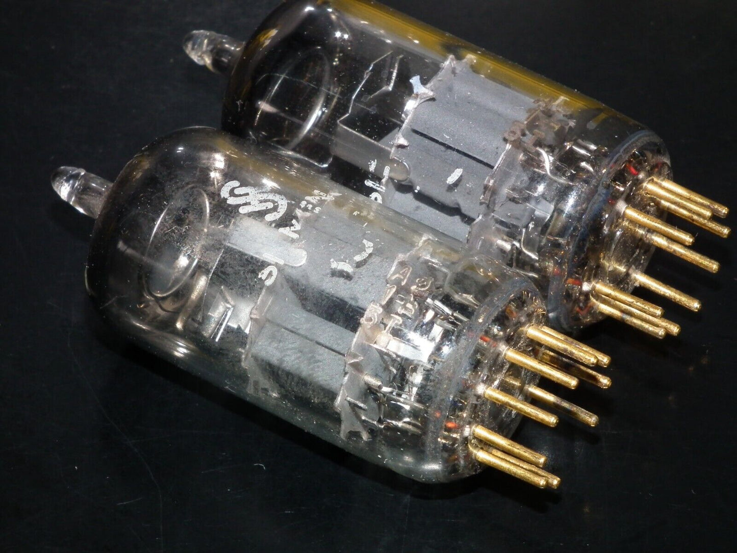 Platinum Matched Pair Siemens E88CC Used Tested NOS GRAY SHIELD A01 MP5