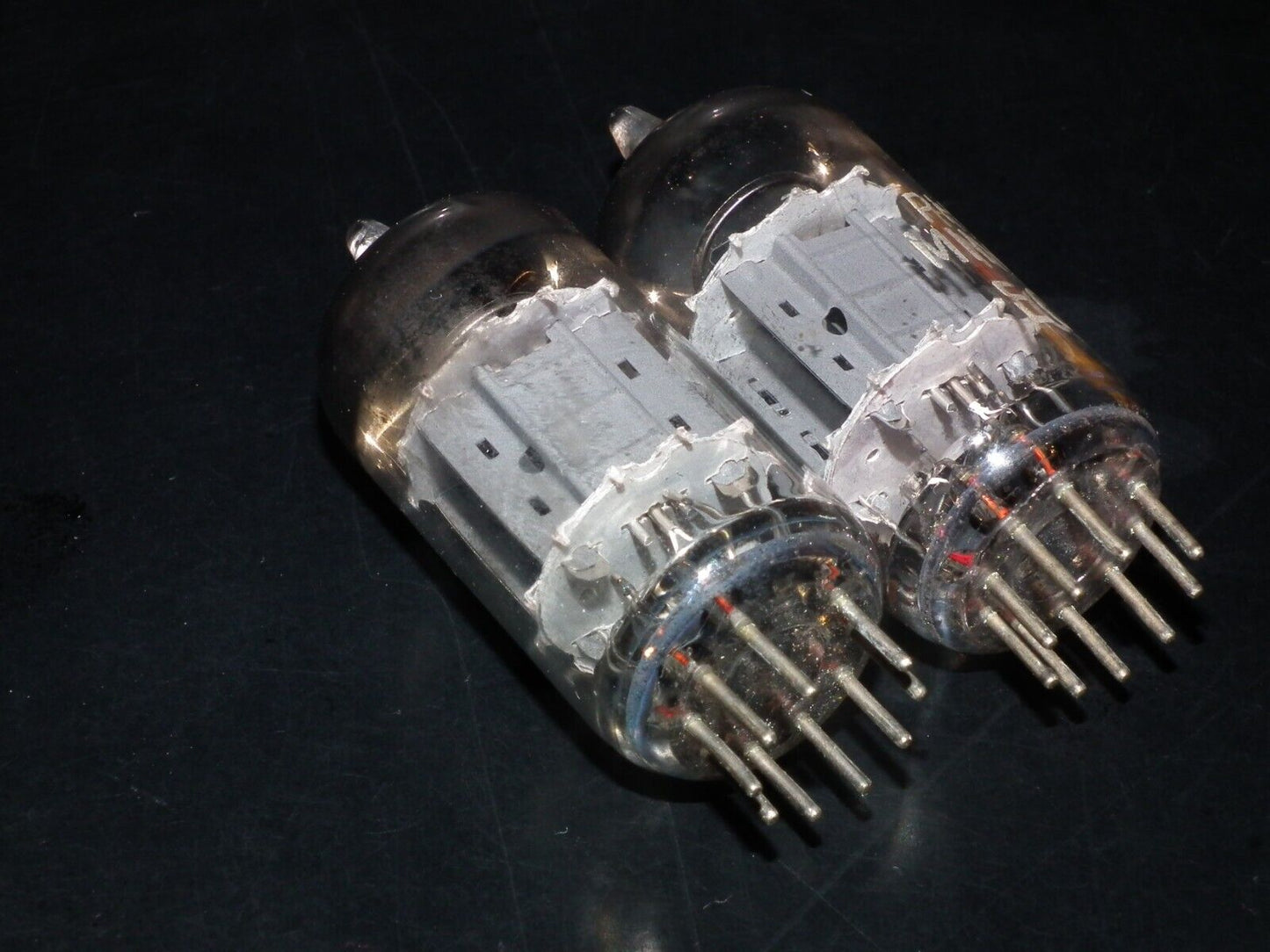 Pair (2pcs) ECC82 12AU7 Philips Heerlen Delta codes Used tested 85% of NOS Value