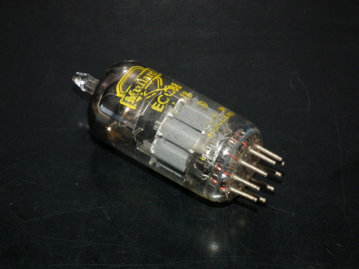 ECC88 Mullard 6DJ8 RARE Gray Shield Big O Getter Heerlen 60s Used Tested NOS