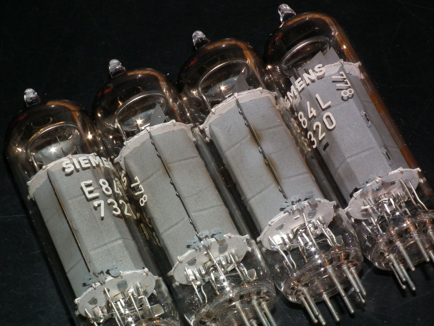 E84L 7320 Platinum Matched Quad Siemens & Halske NOS NIB EL84 6BQ5