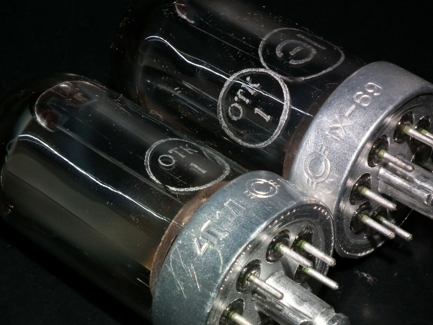 Platinum Matched pair 4P1L Svetlana NOS September 1968 1969 Great Sounding Batch