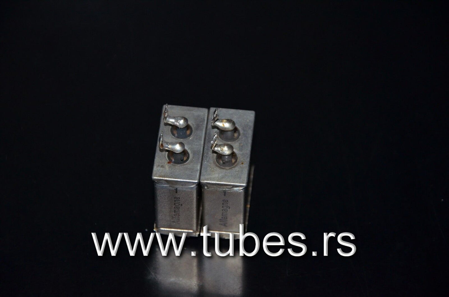 Two vintage Siemens PIO capacitors 1uF 250V Klangfilm - West Germany tube audio