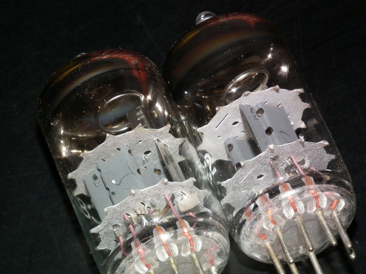 ECC82 12AU7 RFT rebranded RSD, NOS NIB Platinum Matched Pair, the same codes 70s