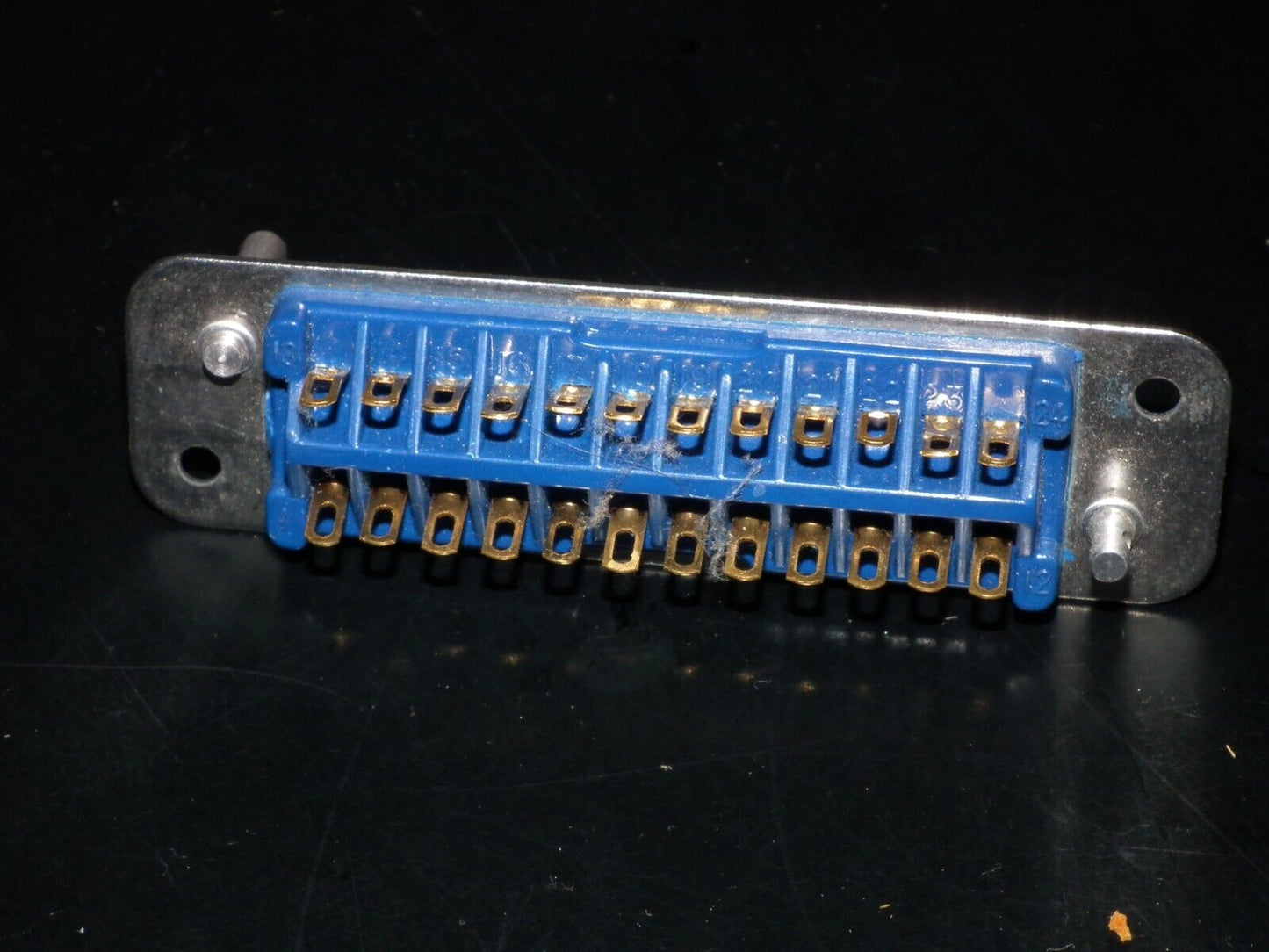 NOS Amphenol 26-159-24 24 Pole chassis plug with 2 x guiding pins GOLD PLATED