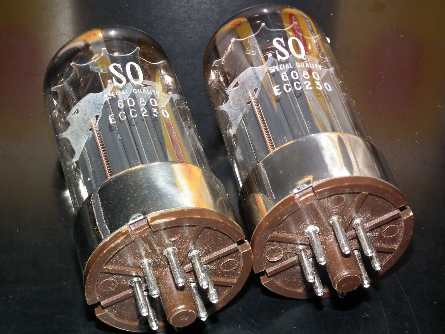 MULLARD 6080 6AS7 5998 ECC230 Matched pair NOS SPECIAL QUALITY rebranded Philips