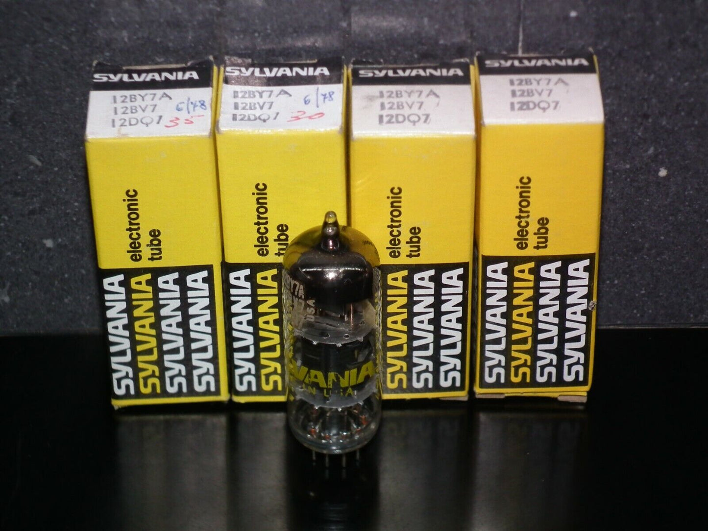 12BY7 Sylvania 12BY7A 12BV7 12DQ7 NOS NIB For Ham Radio Transceivers and TXs