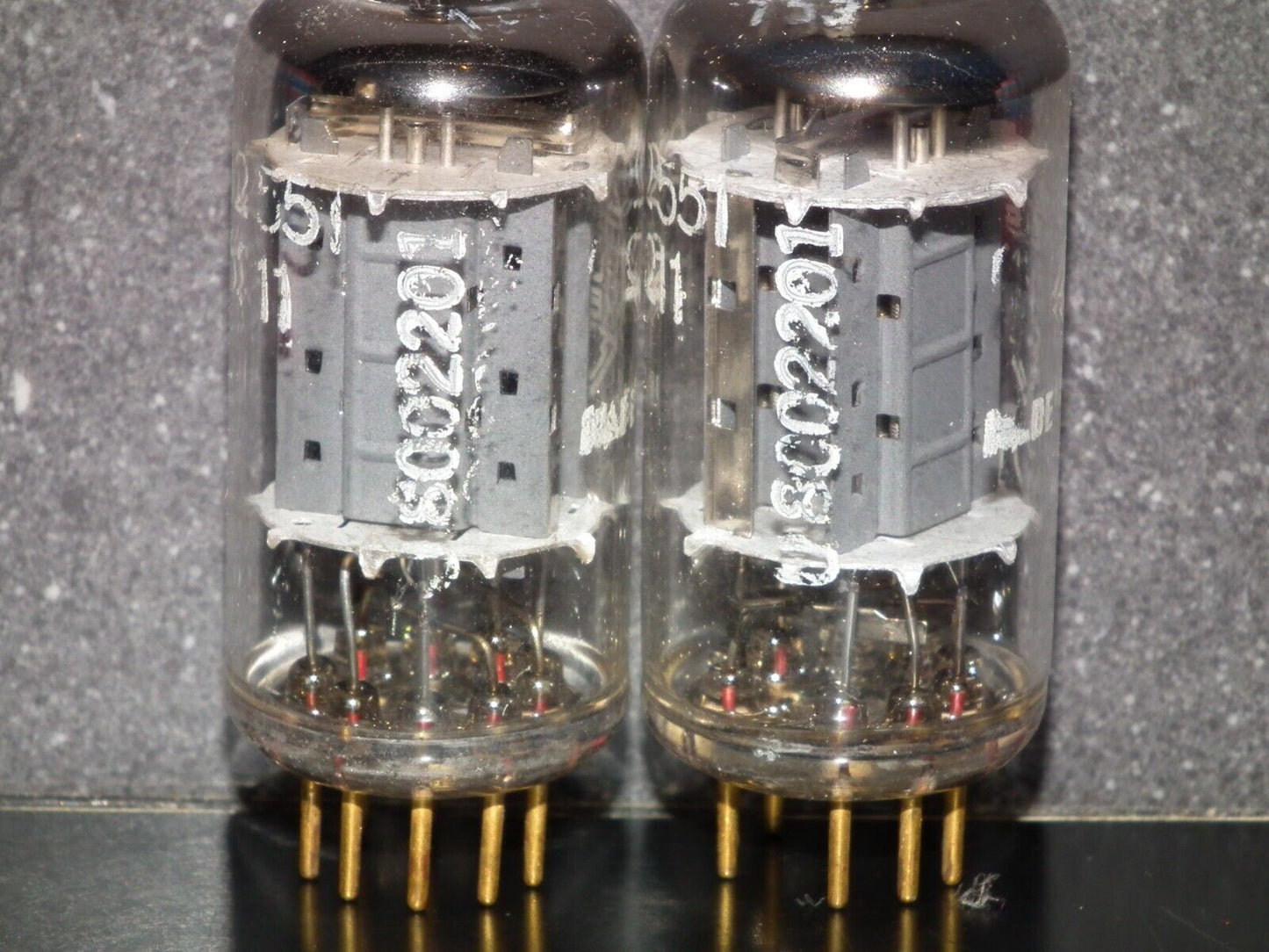 Platinum Matched Pair 6211 Telefunken ~ECC82 Tested NOS DB Gold Pins ULM ECC802S
