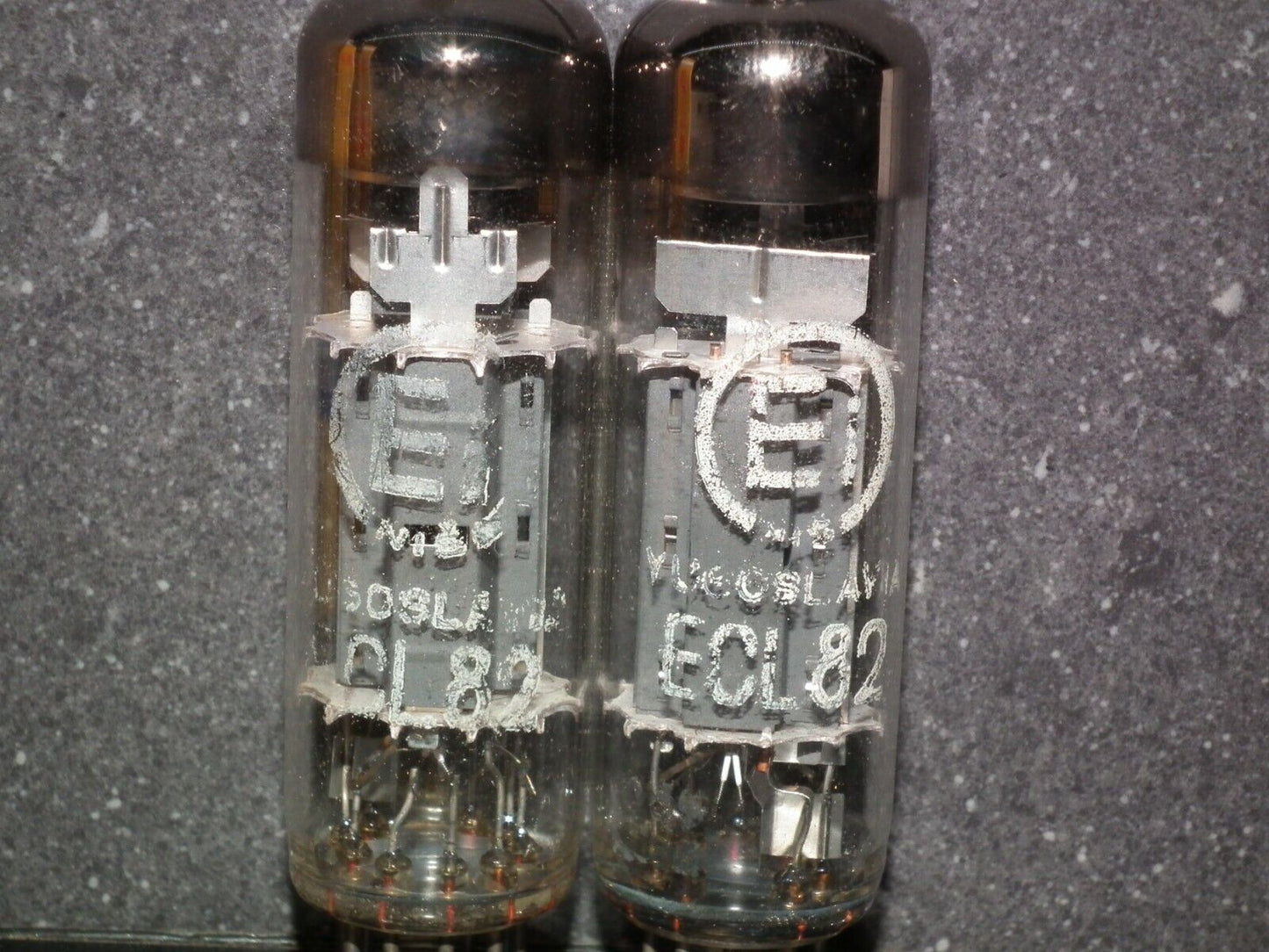 ECL82 6BM8 EI Philips NOS Platinum matched pair, Yugoslavia