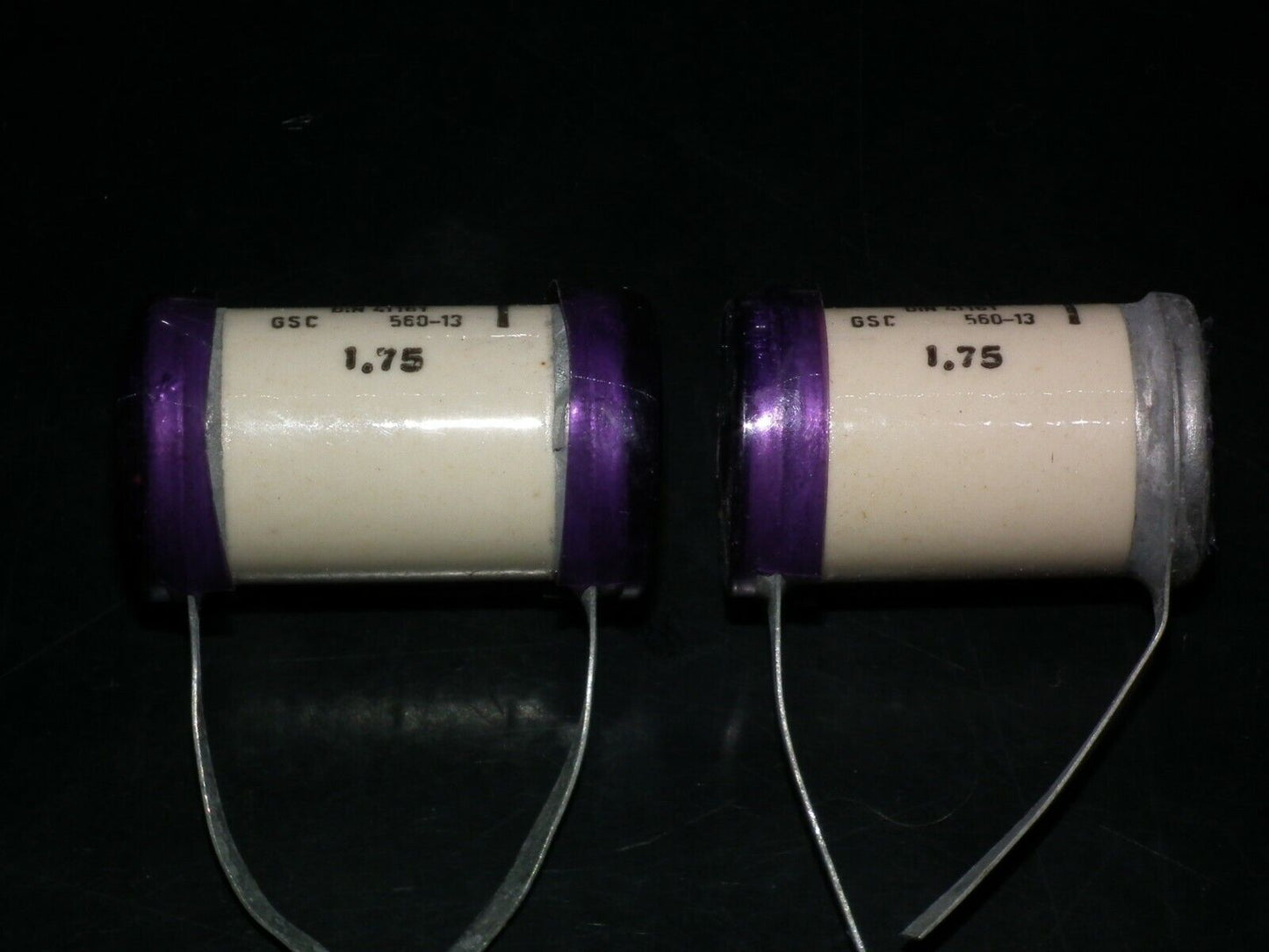 Two vintage Sikatrop Capacitors 0.25mfd 125V Siemens Klangfilm Hi End 250nF 125V