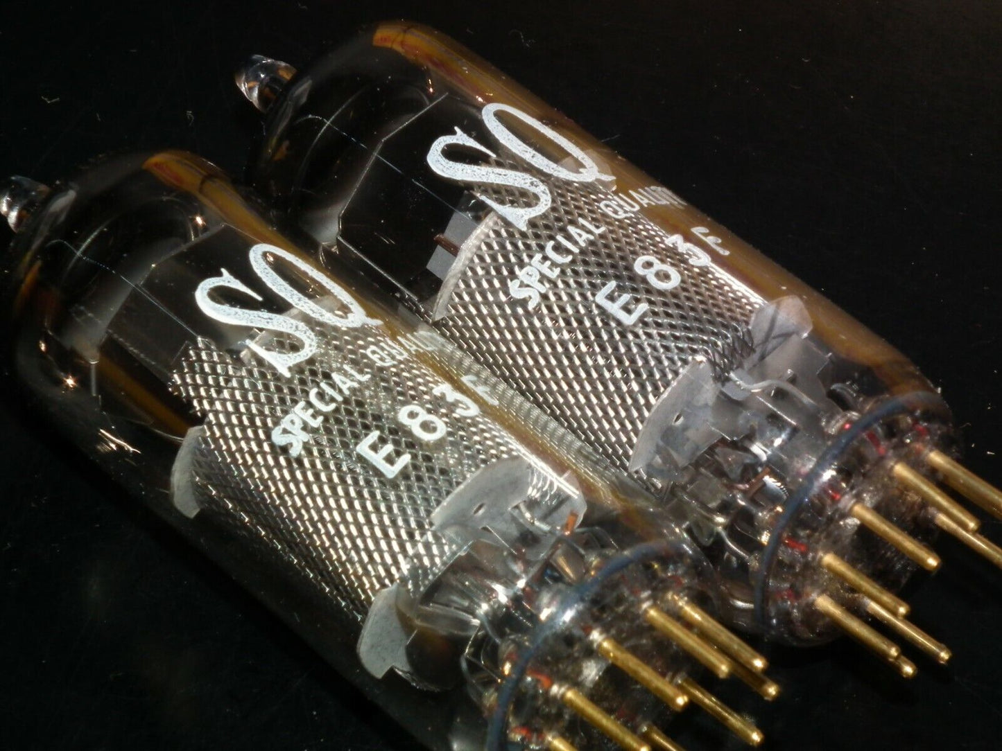 E83F Philips Matched Pair NOS NIB Heerlen Big round getter LOW Noise