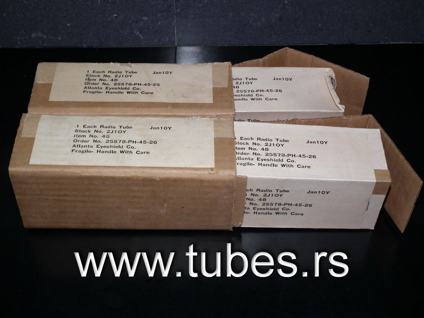 One (1 pcs) 10Y Sylvania VT-25 NOS NIB JAN Boxes 10 VT25