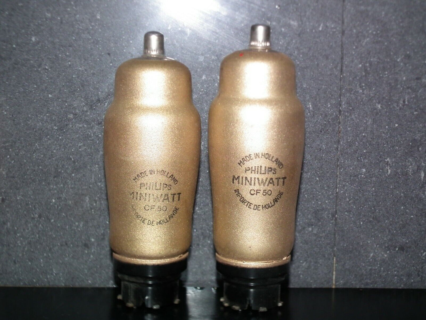 CF50 Philips NOS low noise gold coated microphone pre amplifier pentode, tested