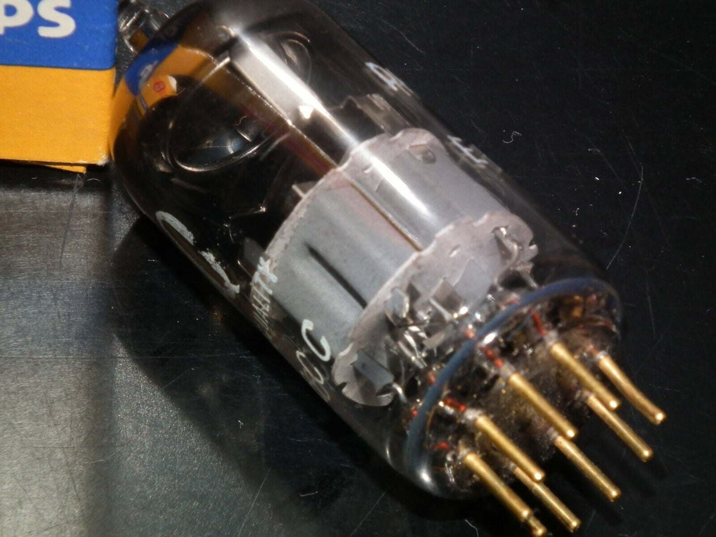 E88CC Philips 6922 USED Tested 70% of NOS Dual Stage Getter, Gold pins
