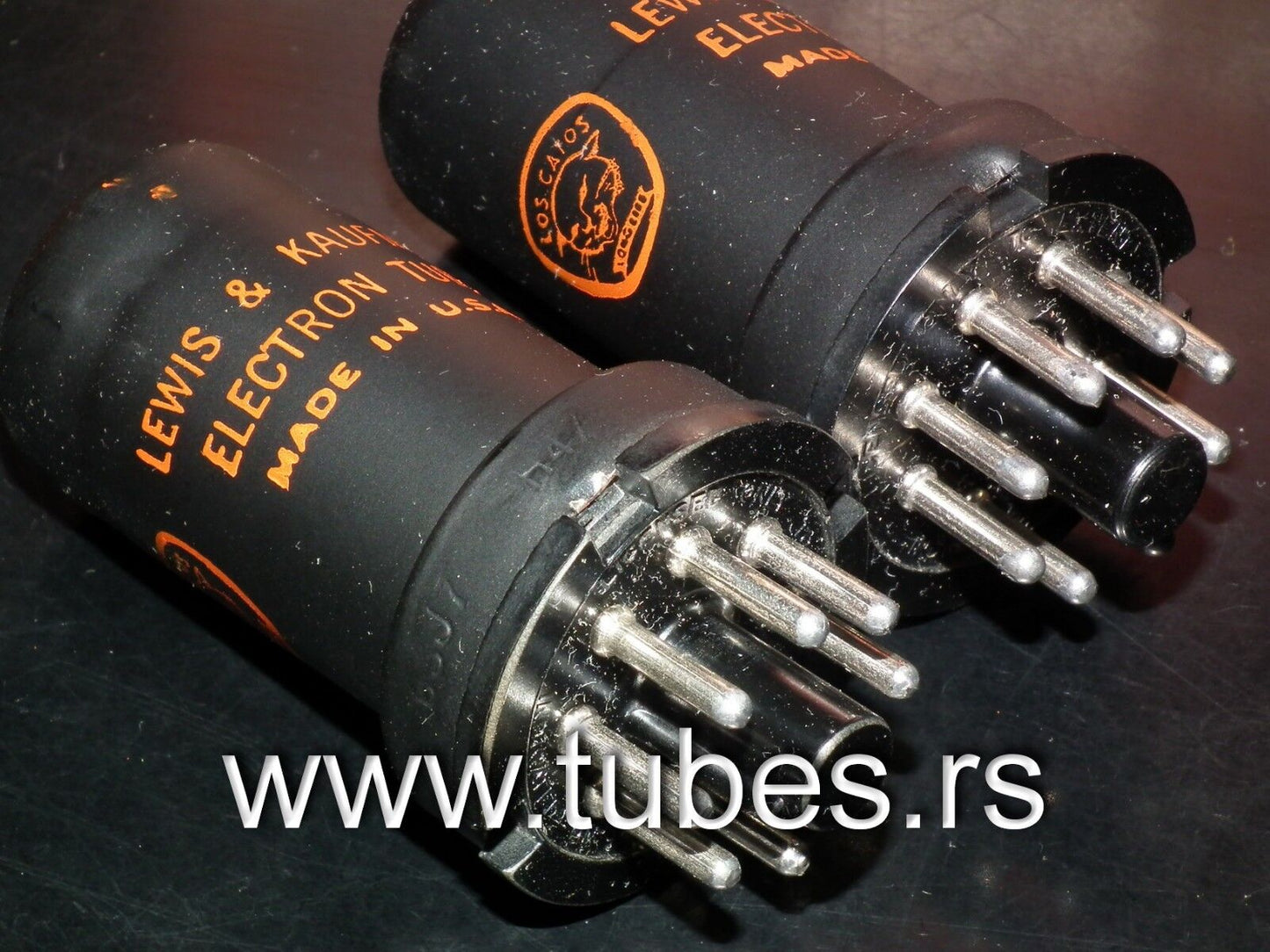 PLatinum matched pair 6SJ7 Los Gatos Lewis & Kaufman NOS NIB