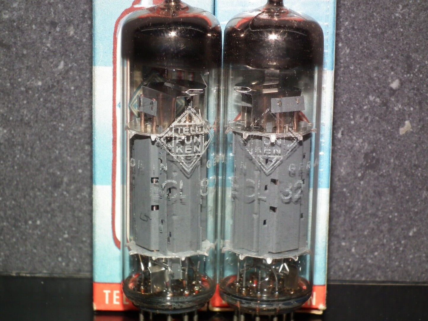 Pair (2 tubes) ECL82 Telefunken 6BM8 NOS NIB The same codes Diamond Bottoms