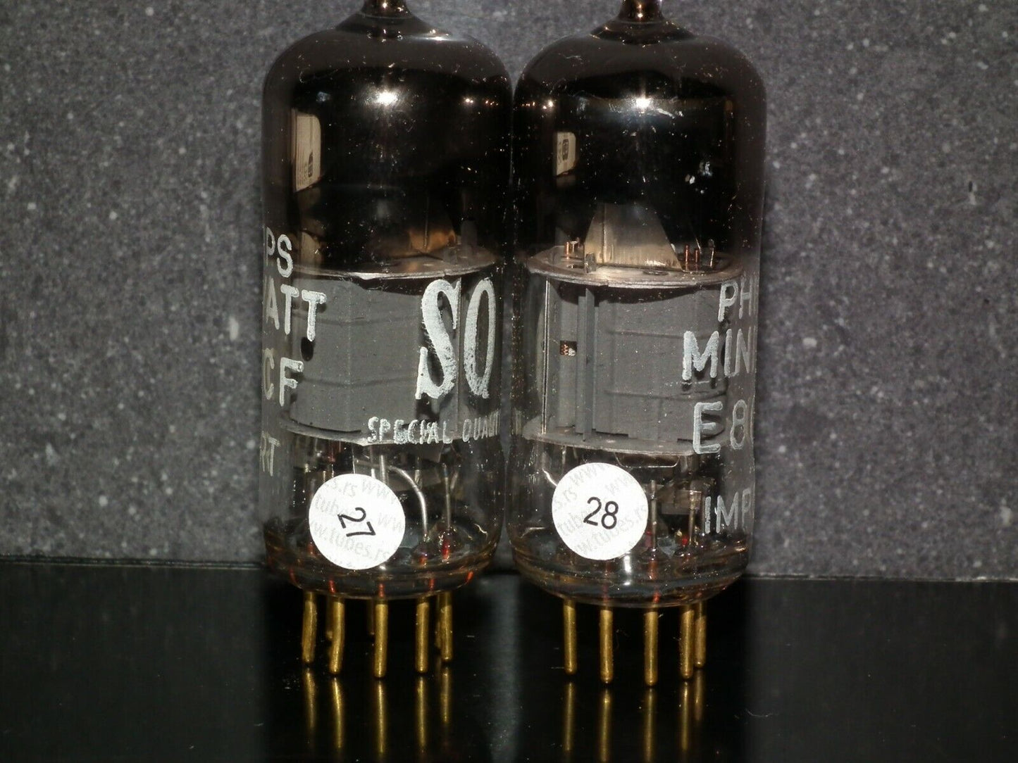 VALVO GERMANY E80CF 7643 for McIntosh MR-67 65B 71 Pinched Waist!!! Philips SQ