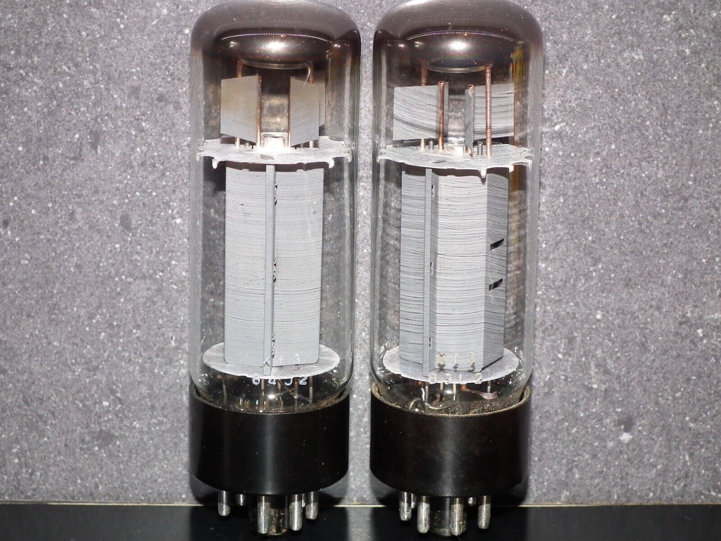 EL34 6CA7 Mullard Xf3 O Getter Blackburn 73/74 Platinum Matched Pair Tested NOS