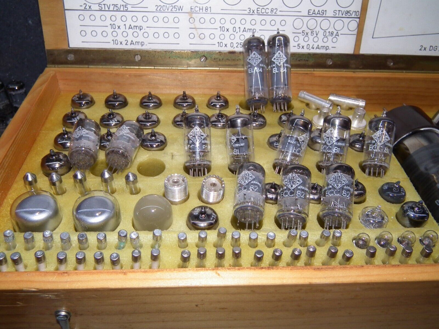 NOS Matched Pair ECC81 Telefunken 12AT7 Diamond Bottom Same Codes West Germany