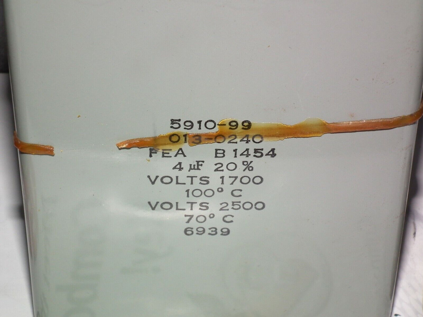 Genuine Marconi PIO Capacitor 4mfd 2500V NOS One pcs (1 capacitor)