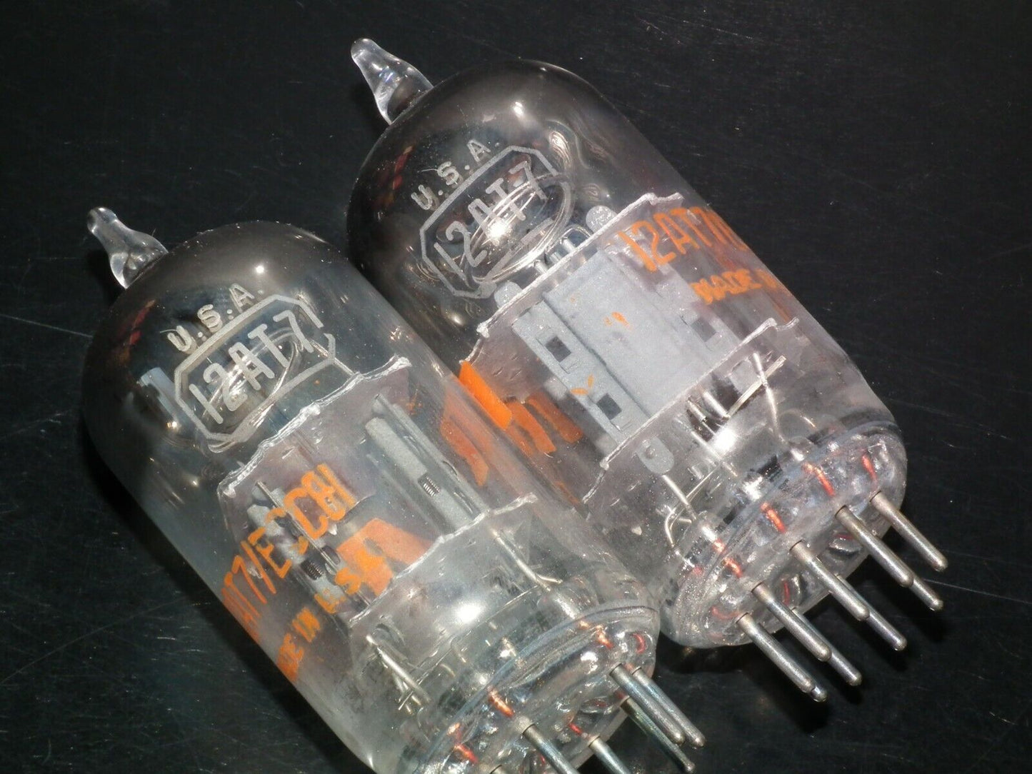 12AT7 RCA ECC81 NOS NIB platinum matched pair