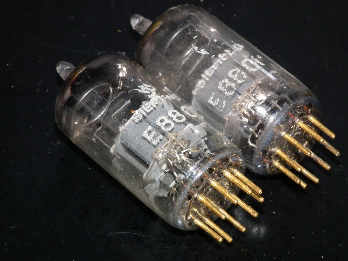 Platinum Matched Pair Siemens E88CC Used Tested NOS GRAY SHIELD A01 MP6