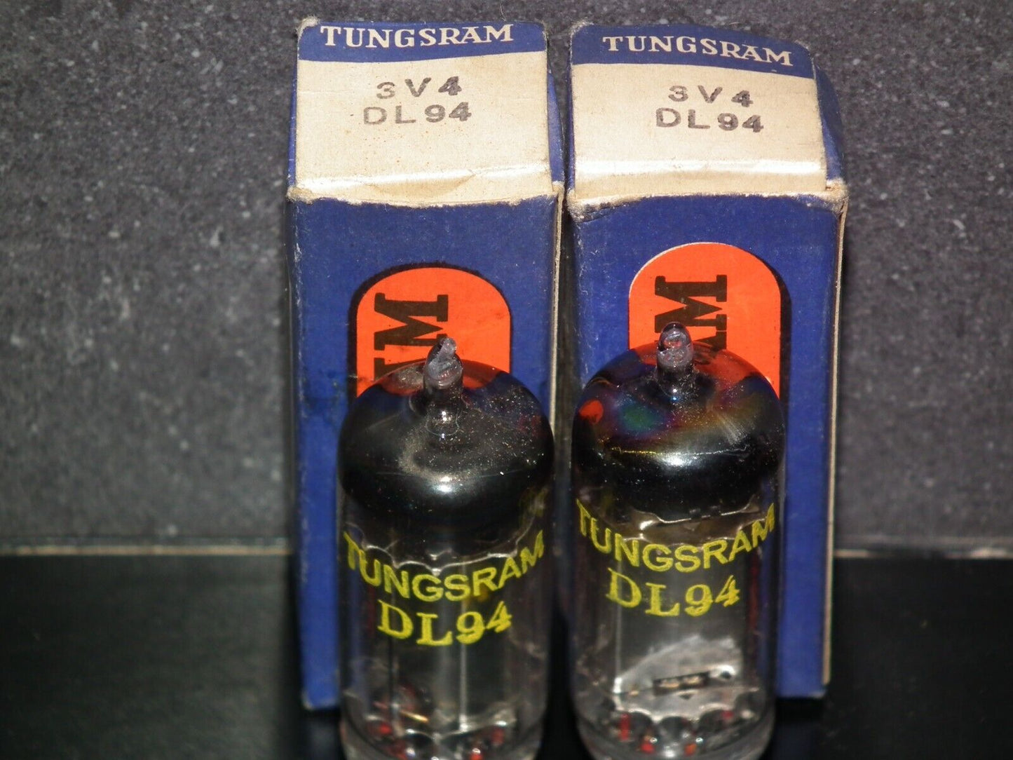DL94 Tungsram 3V4 NOS Platinum matched pair rare old type