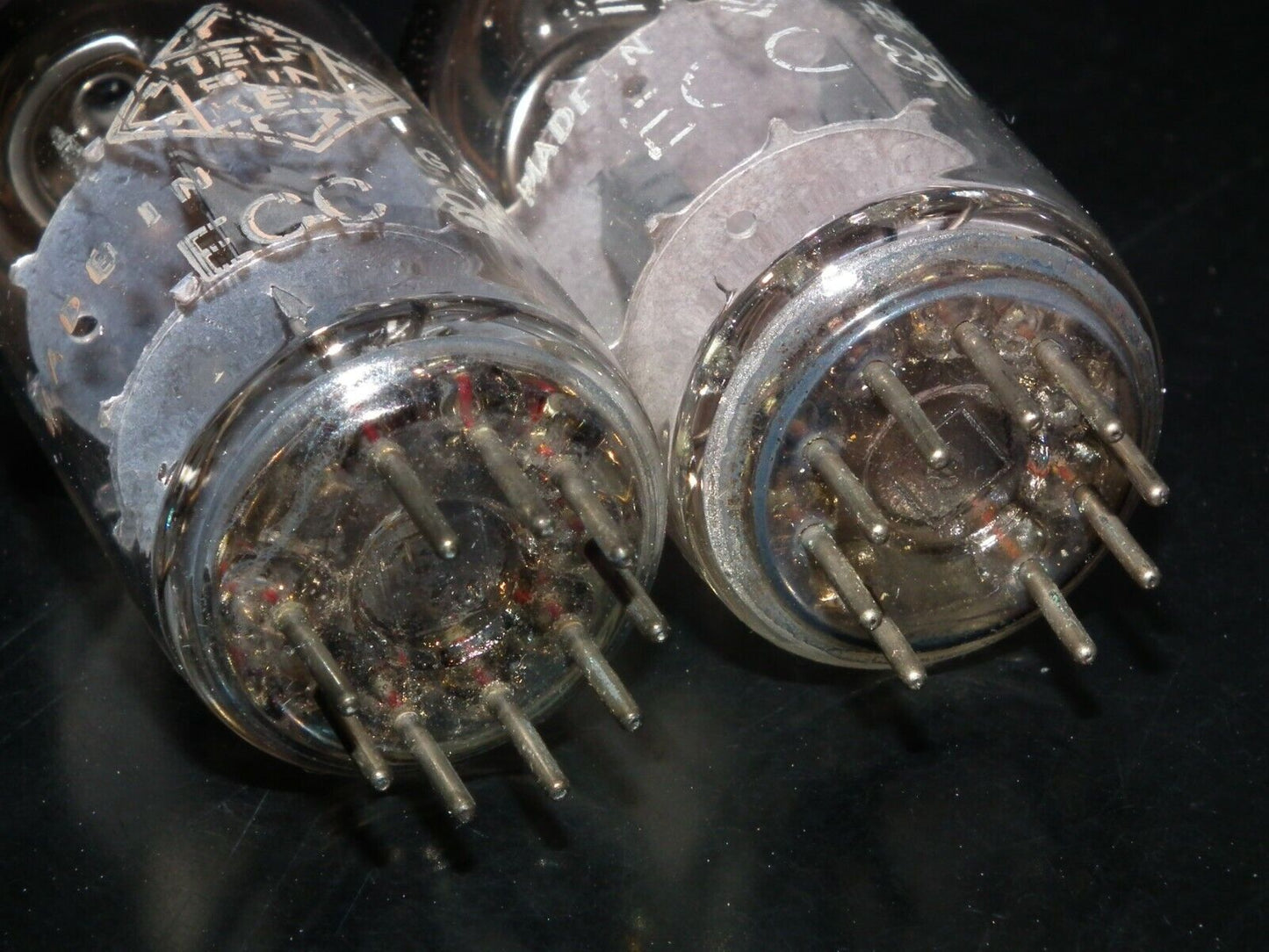 ECC81 Telefunken 12AT7 Matched pair Used Tested 95% 100%, Berlin, Diamond bottom
