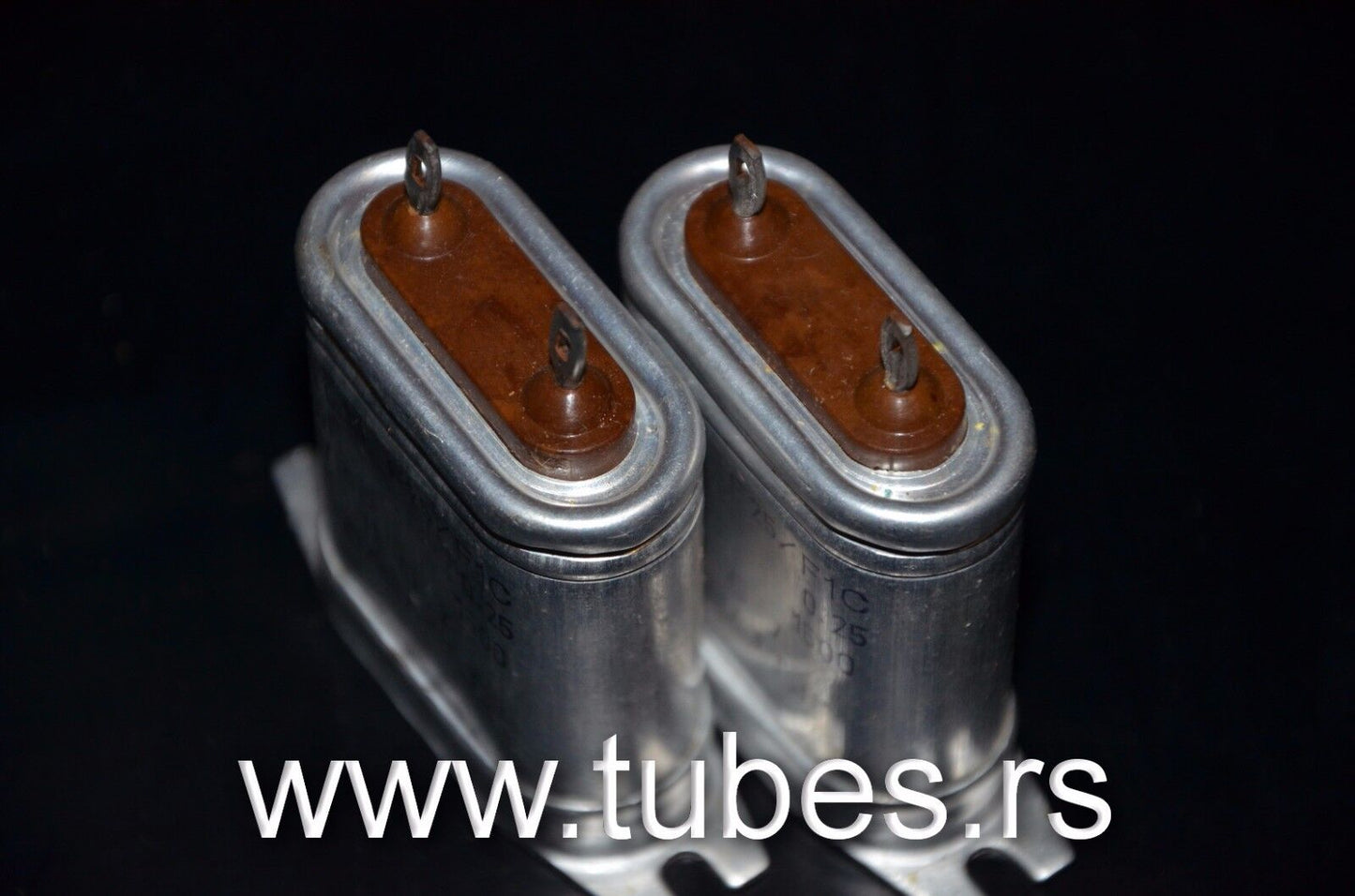 Two vintage NOS PIO capacitors 0.25uF 1500V ICAR Italy perfect for tube audio