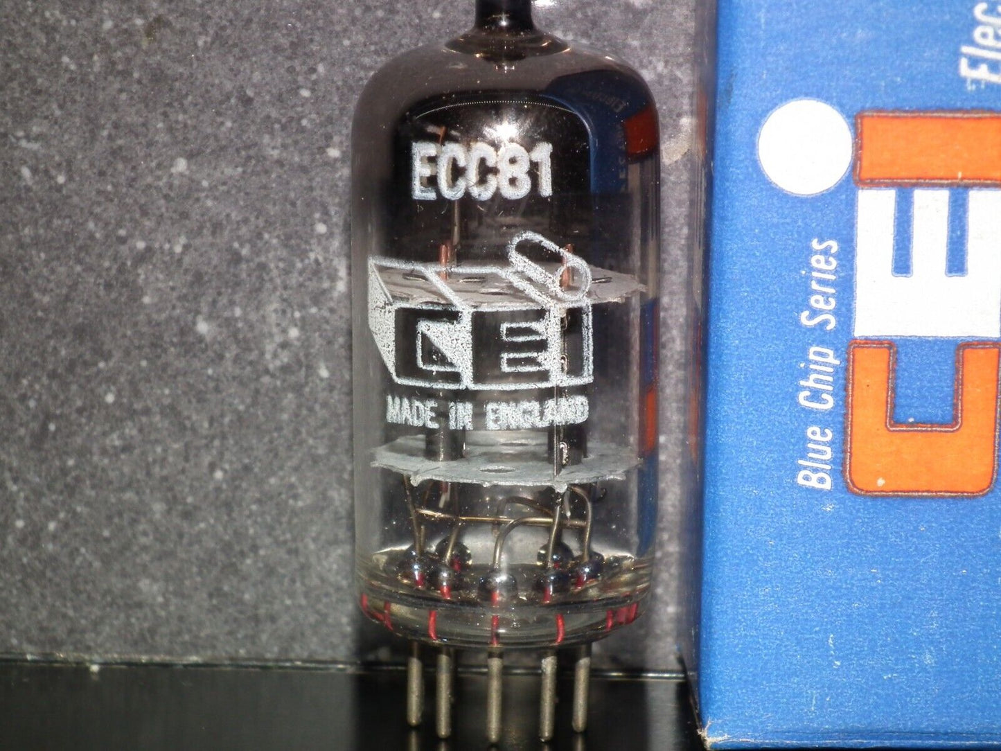 ECC81 CEI 12AT7 NOS NIB Black Anodes