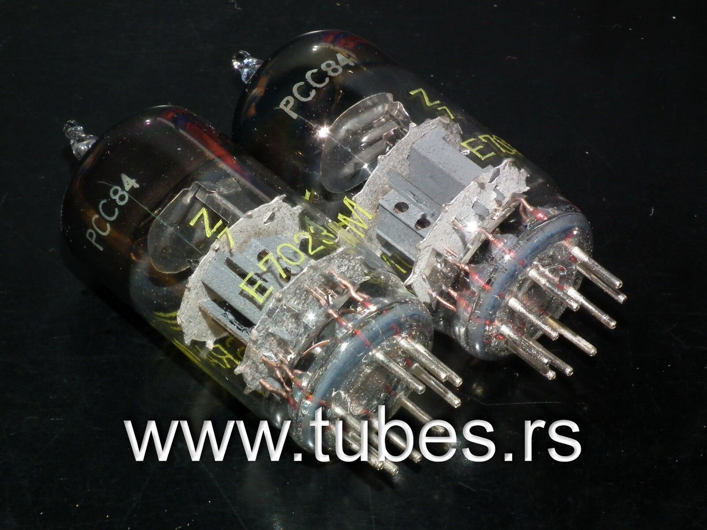 Matched Pair PCC84 Tungsram NOS NIB RARE Foil Disc Getter