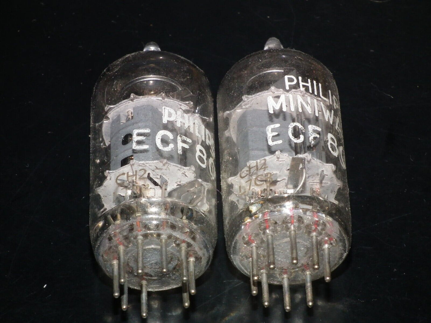 ECF802 Philips Used Matched Pair 6JW8 Tested OK