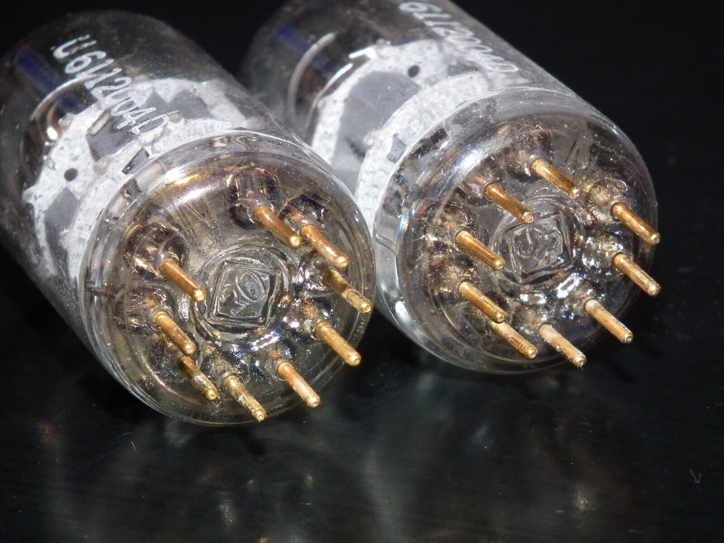 Platinum matched pair E88CC Telefunken 6922 Diamond Bttm Ulm Balanced Tested NOS