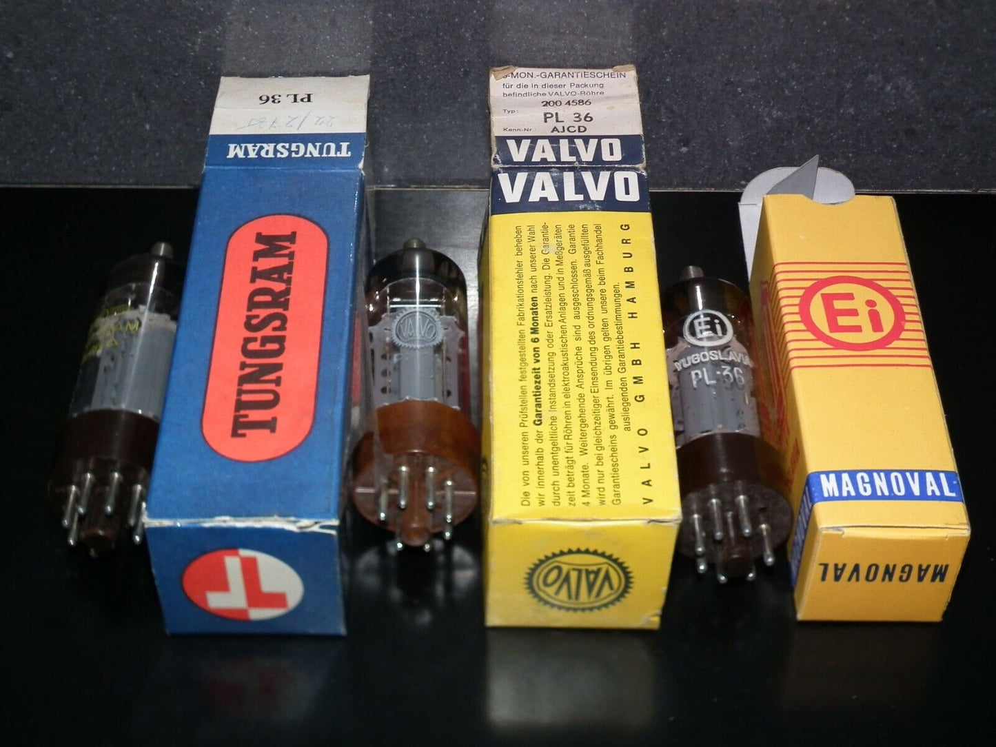 PL36 NOS NIB Various Brands Valvo EI Tungsram Philips Mullard Siemens Telefunken