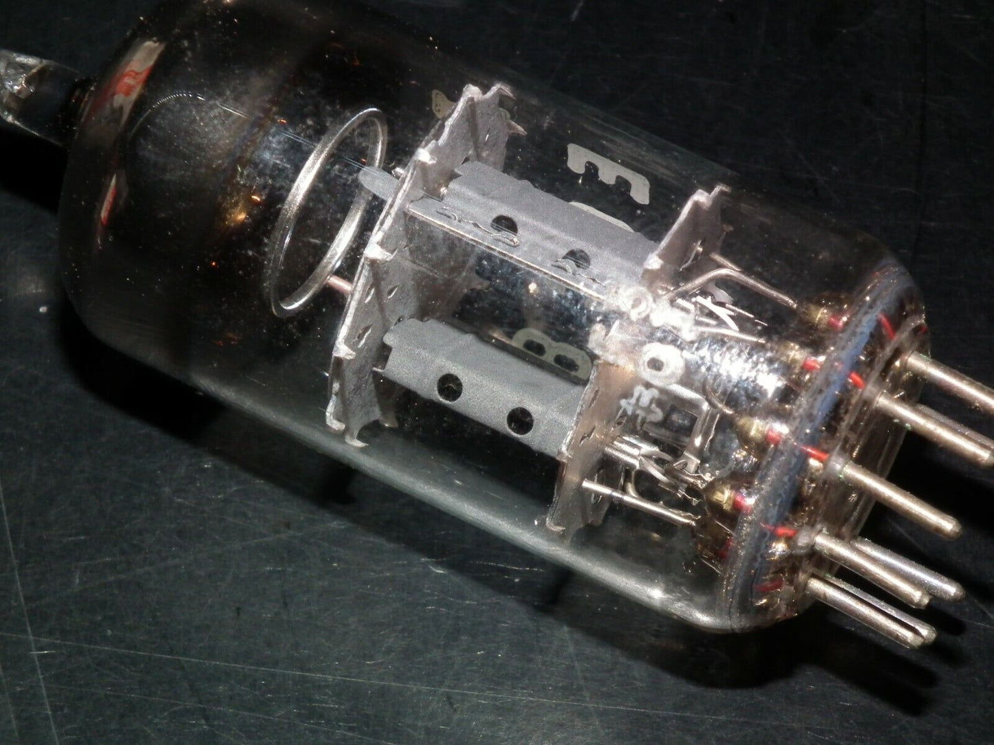 ECC81 12AT7 AEG Germany NOS NIB made by Tungsram tested strong balanced sections