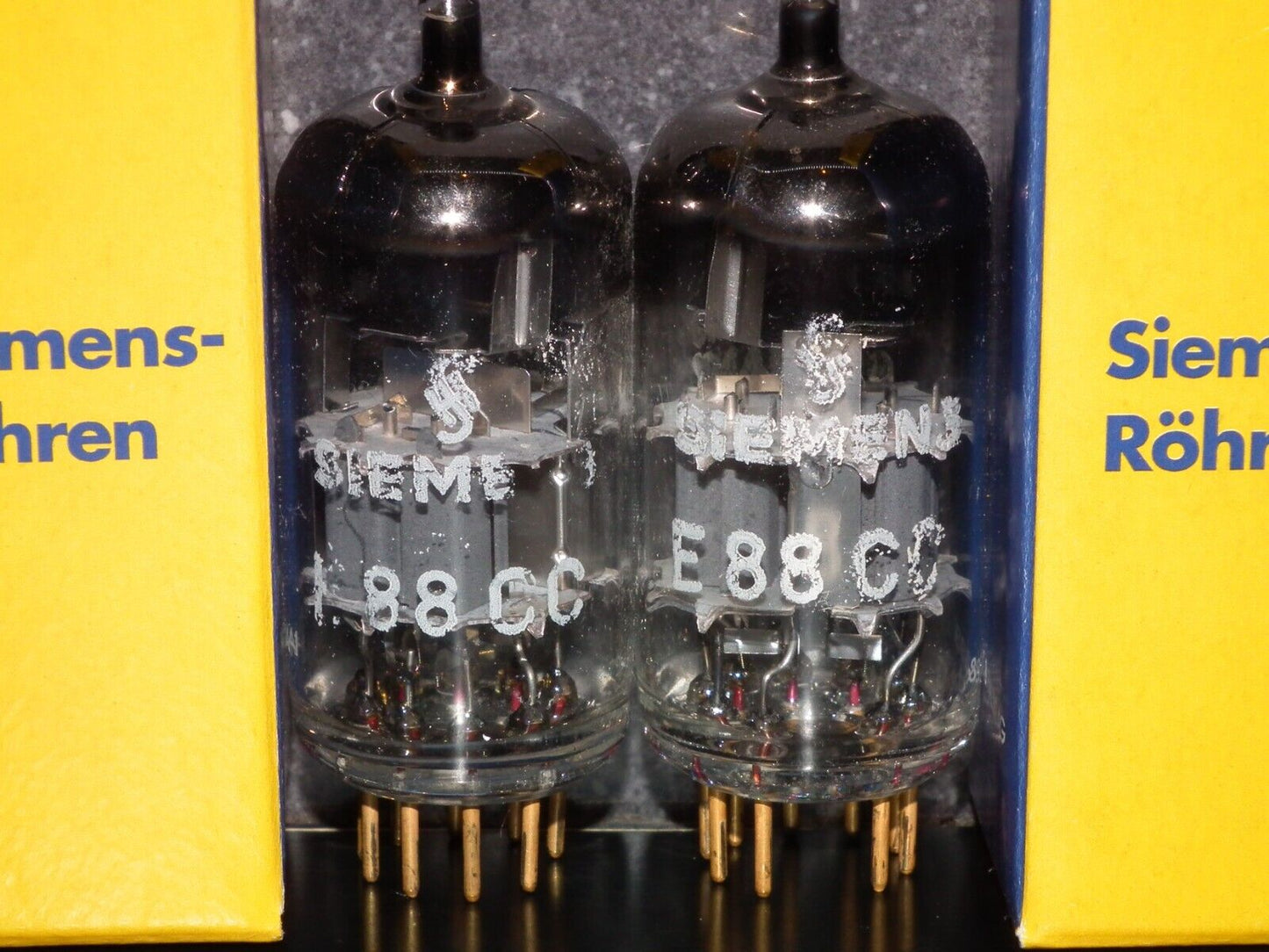 Platinum Matched Pair Siemens E88CC Used Tested NOS Dual Stage Getter A2 7H Code