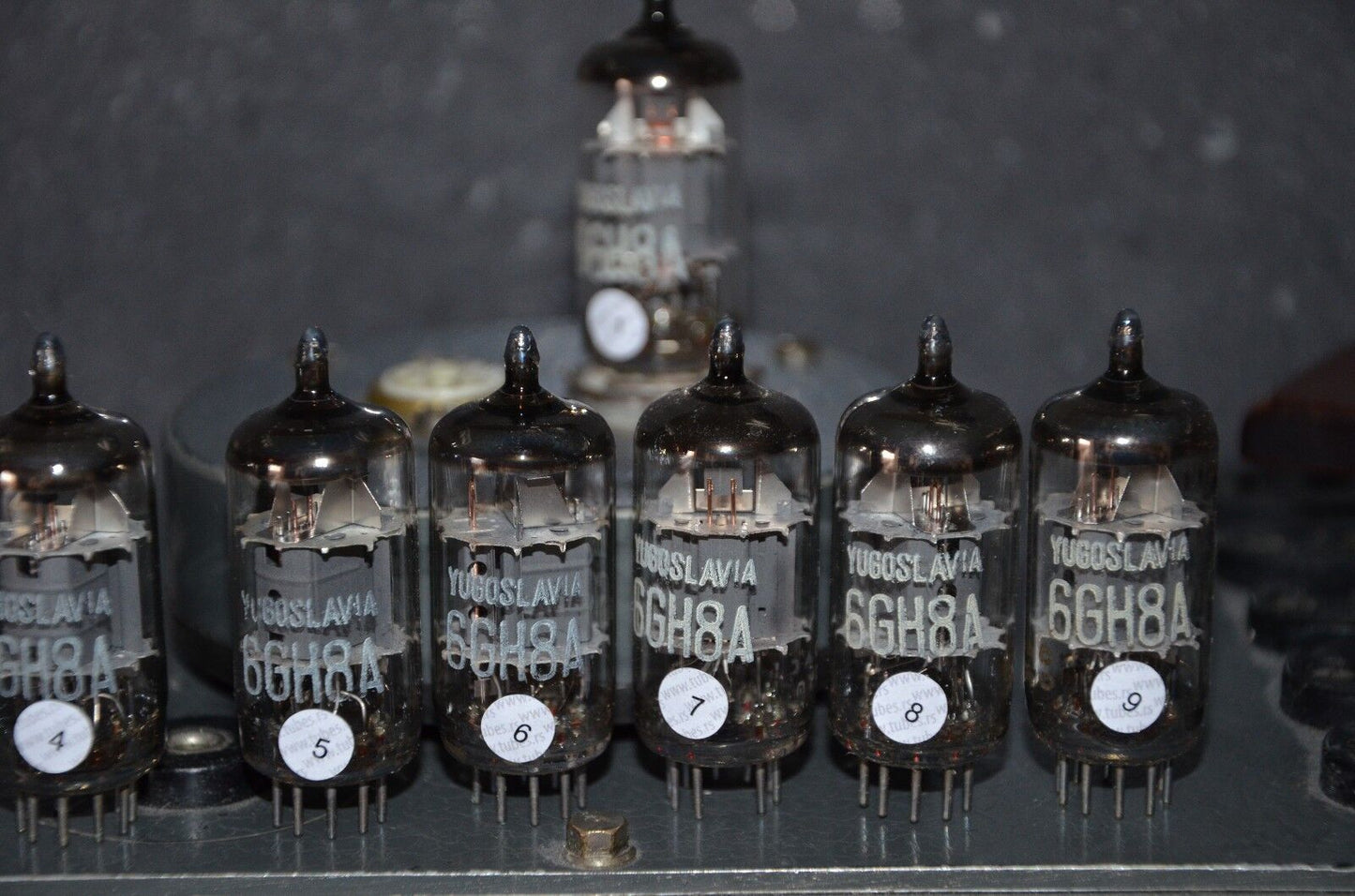 Two pcs 6GH8A ECF82 EI-Philips Platinum matched pair NOS NIB Dynaco ST-70 mod
