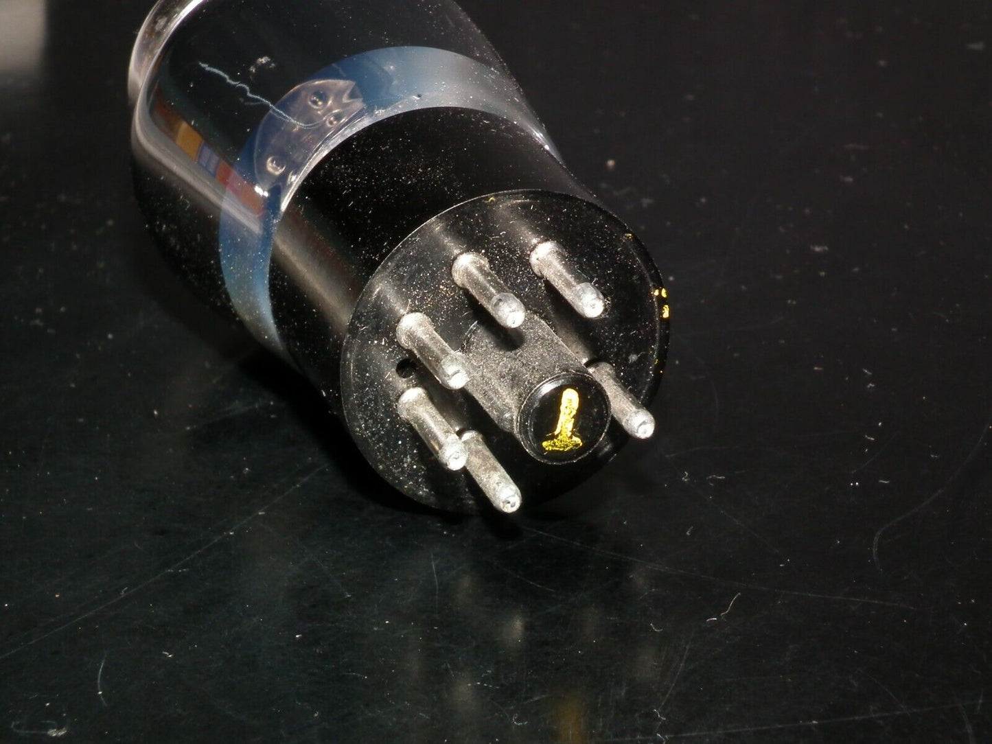 6J5G Tungsram UK NOS Barium Tube Black Coated
