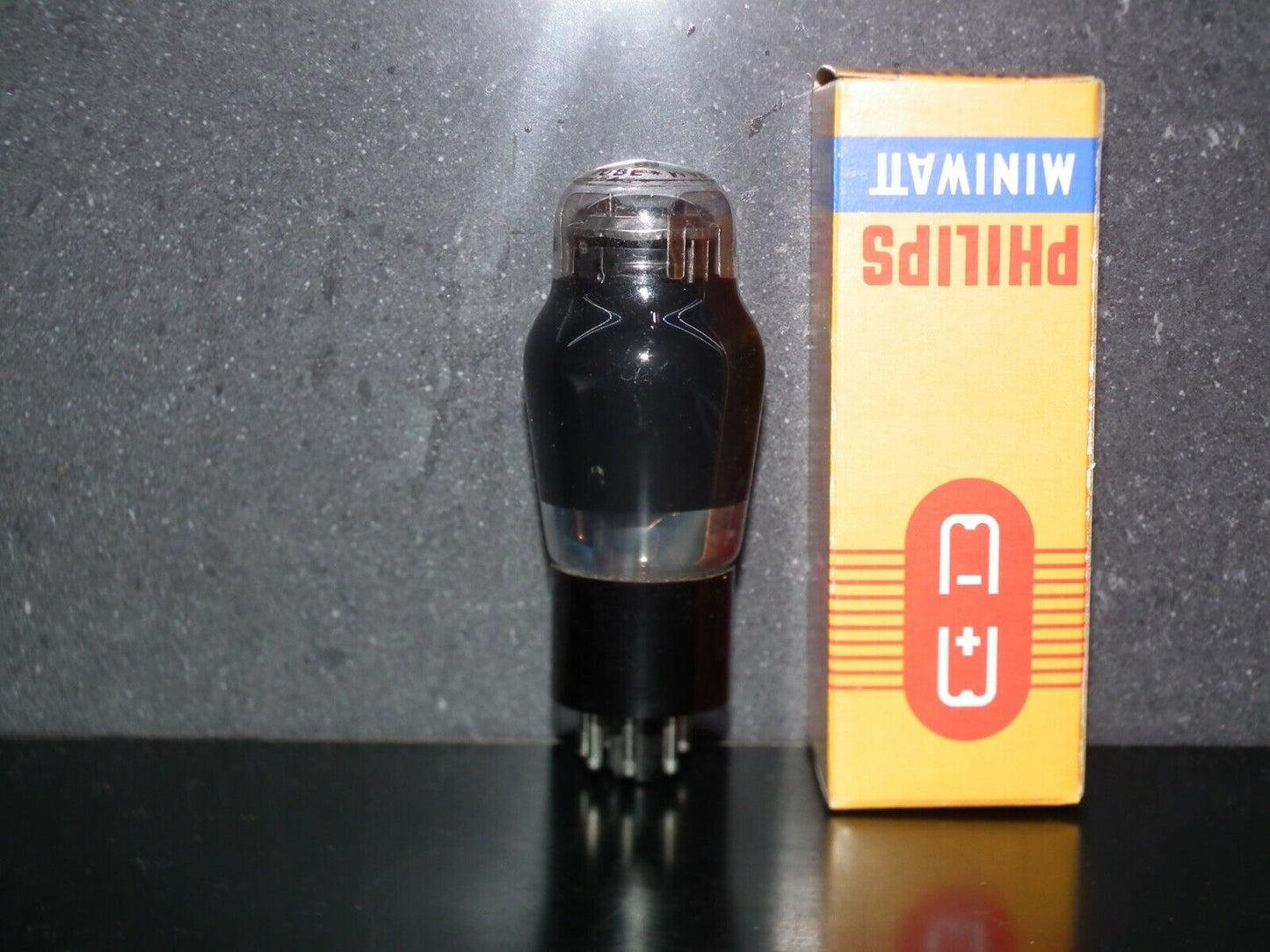 6J5G Tungsram UK NOS Barium Tube Black Coated