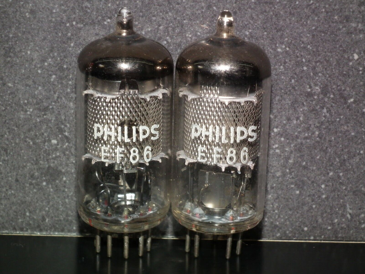 Platinum matched pair EF86 6267 Valvo Hamburg Rebranded Philips Low Noise Audio