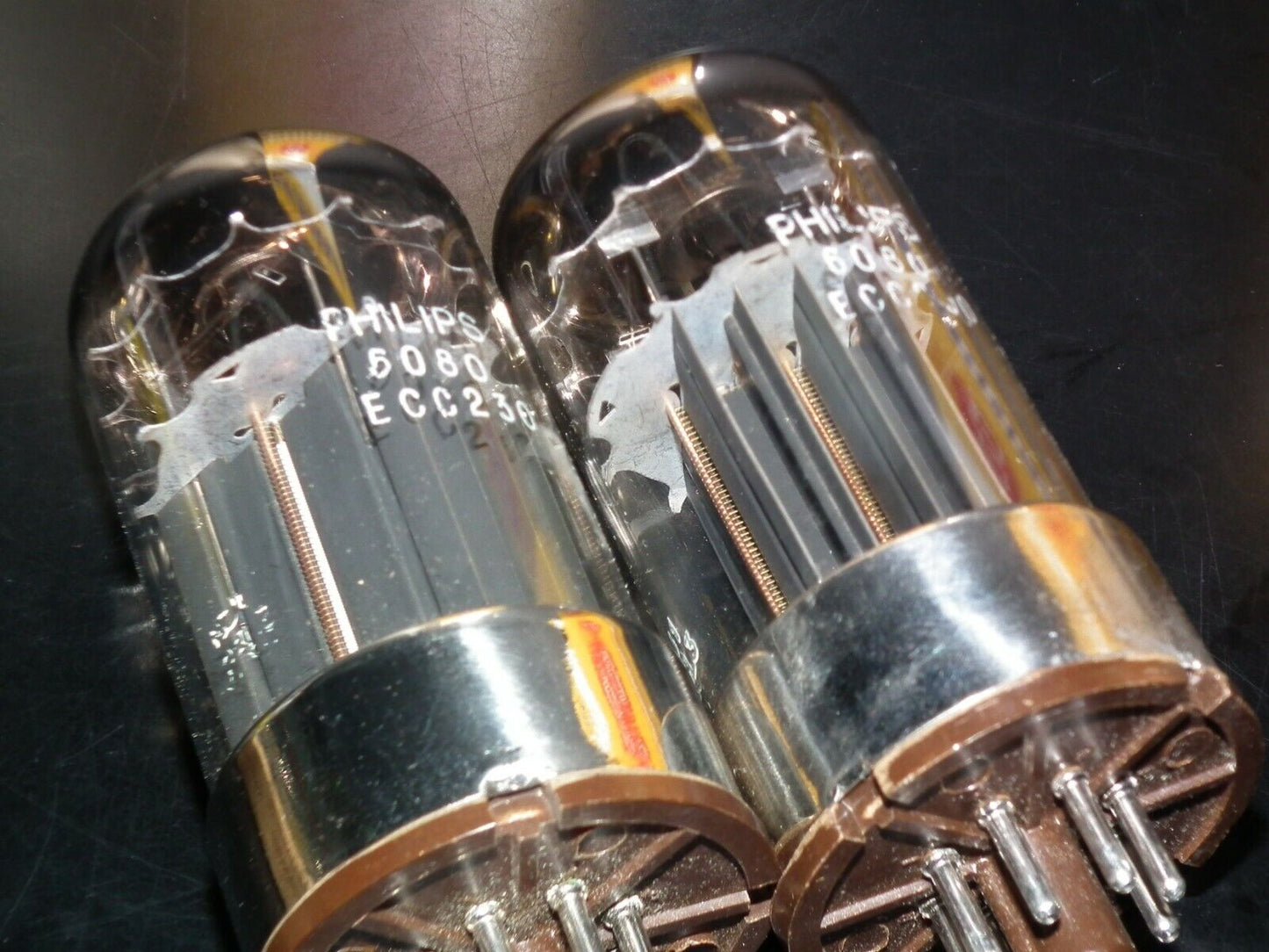MULLARD 6080 6AS7 5998 ECC230 Matched pair NOS SPECIAL QUALITY rebranded Philips