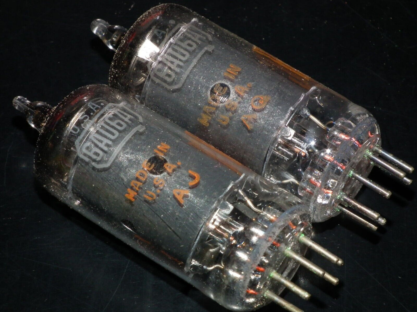 One (1 pcs) 6AU6A RCA EF94 Microphone pentode RARE Old Type - Low Noise Tested