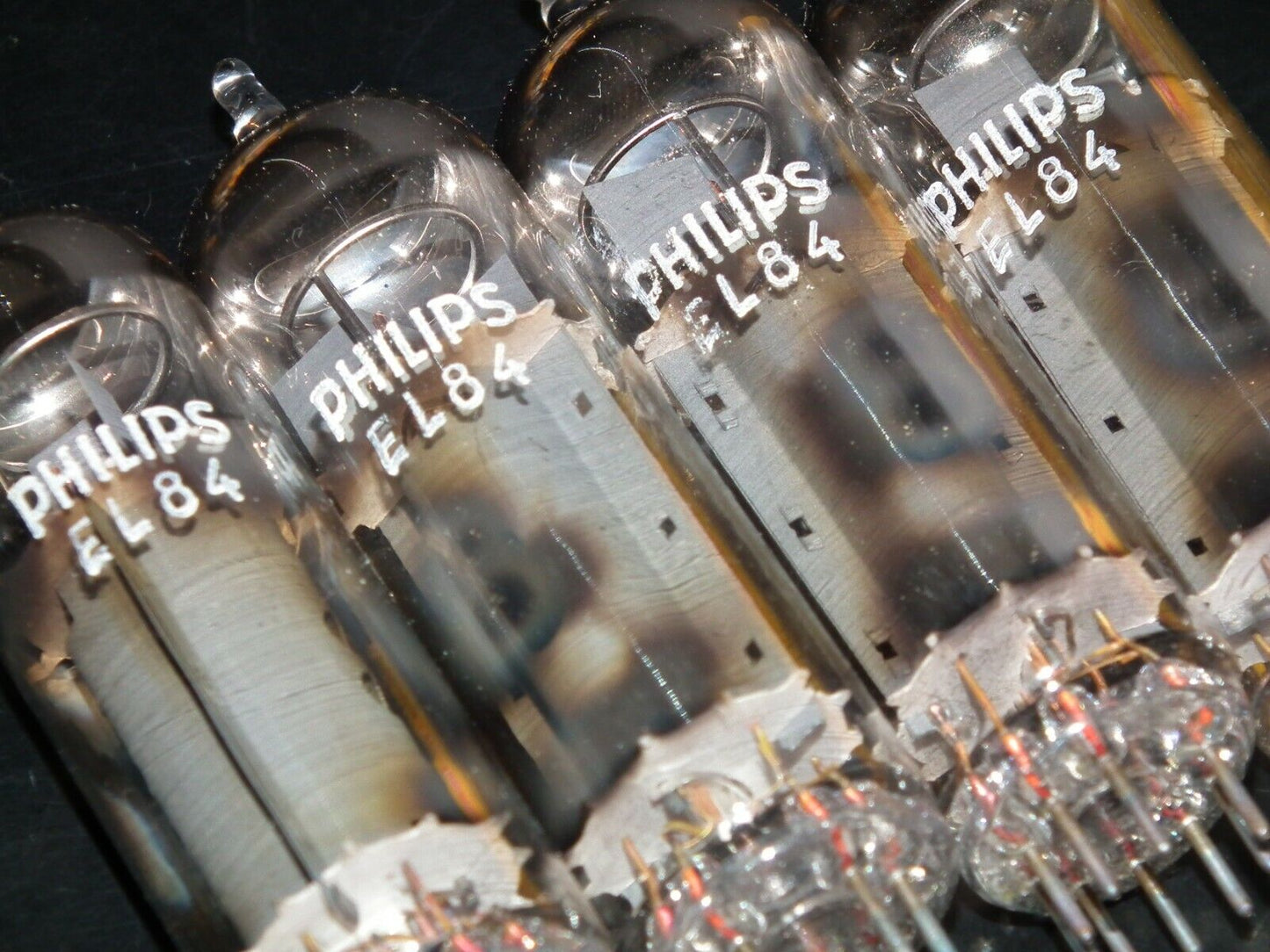 EL84 6BQ5 Tungsram Platinum Matched Quad NOS NIB Rebranded Philips early 70s