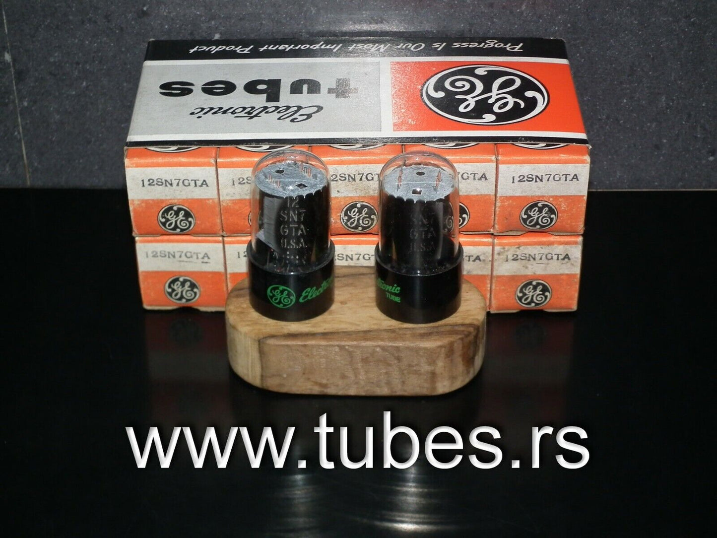 Rare Matched Pair General Electric 12SN7GTA NOS NIB