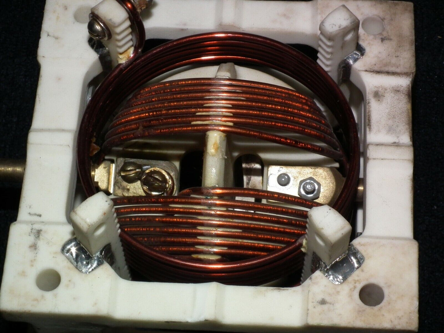 VARIOMETER VARIABLE INDUCTANCE 4-24 uH NEW NOS Ceramic HAM Radio PA Amplifier