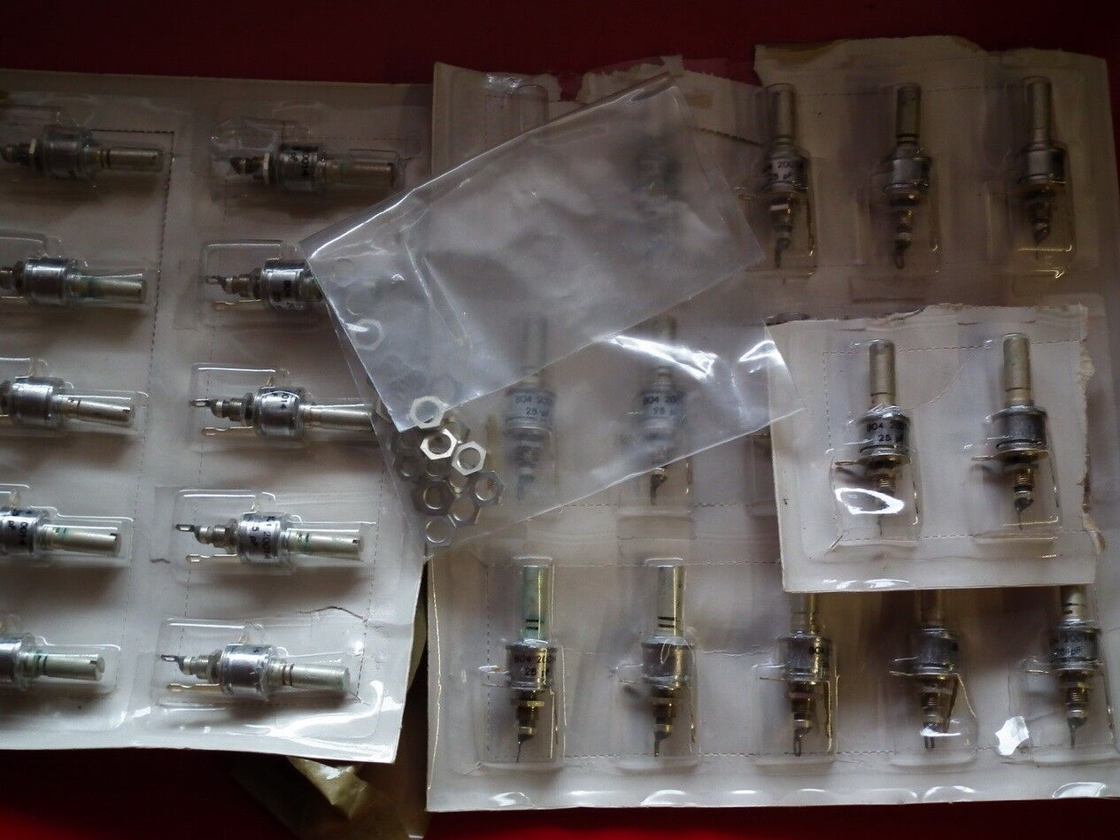 Two variable capacitors 25pF NOS Professional quality, chassis montage